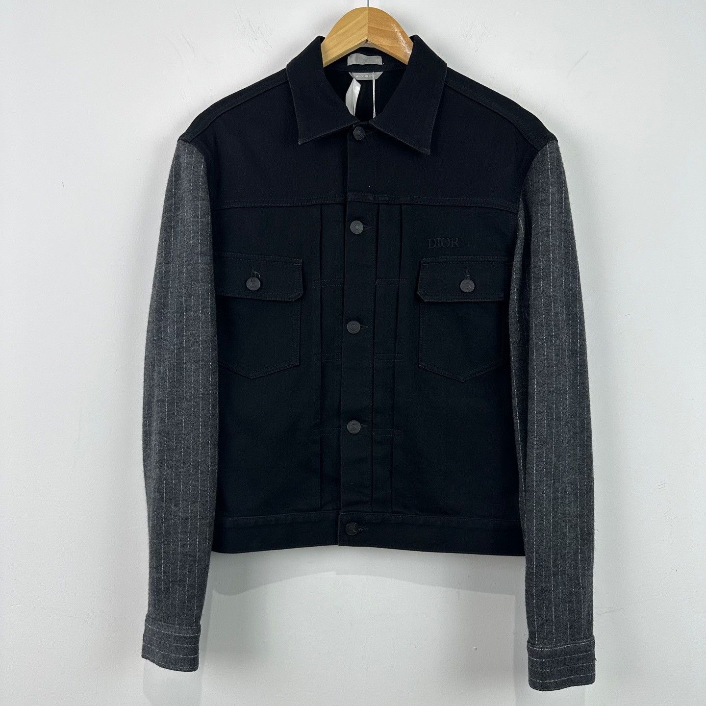 Dior Dior Pinstripe Wool Sleeve Denim Jacket 44 Size US S / EU 44-46 / 1 - 2 Thumbnail
