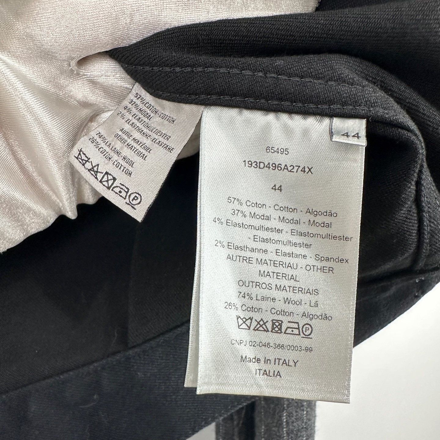 Dior Dior Pinstripe Wool Sleeve Denim Jacket 44 Size US S / EU 44-46 / 1 - 6 Thumbnail