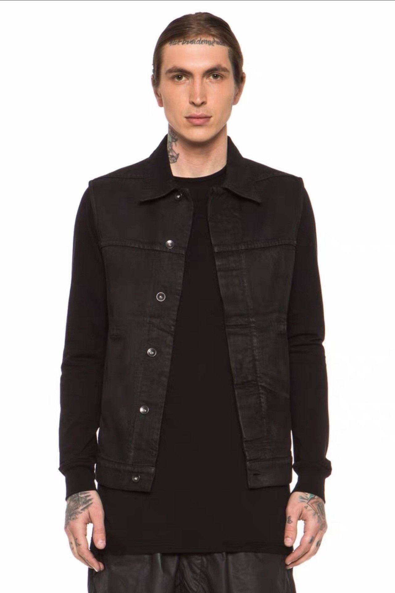 Rick Owens Rick Owens Waxed Denim Vest Size S Size US S / EU 44-46 / 1 - 7 Thumbnail