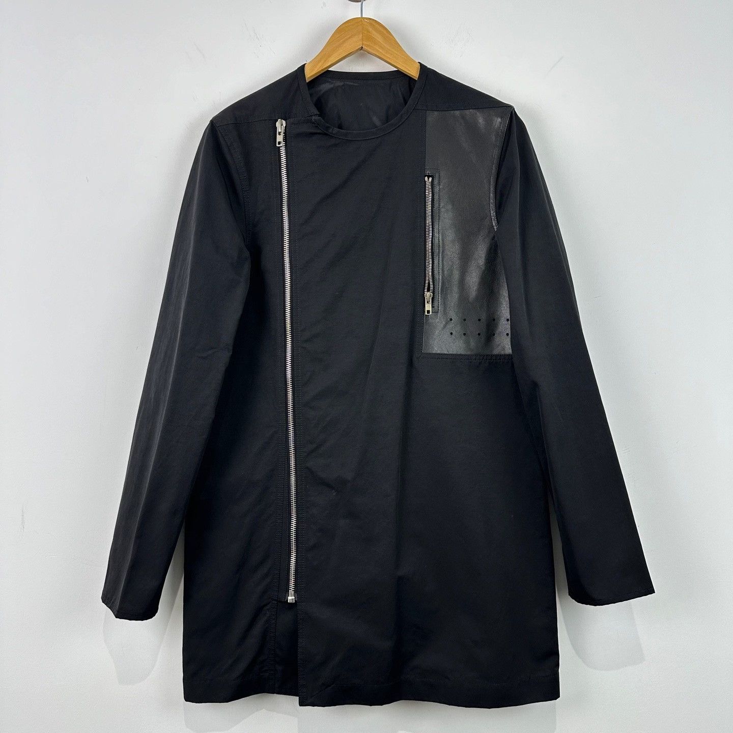 Rick Owens Rick Owens Leather Patch Vicious Jacket Size M Size US M / EU 48-50 / 2 - 2 Thumbnail