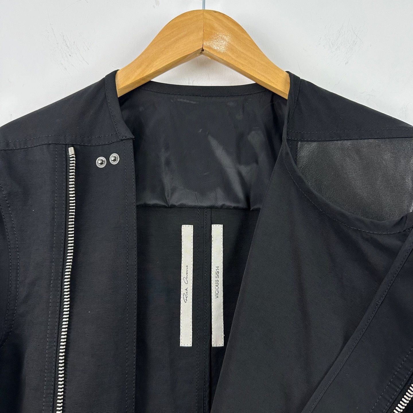 Rick Owens Rick Owens Leather Patch Vicious Jacket Size M Size US M / EU 48-50 / 2 - 4 Thumbnail