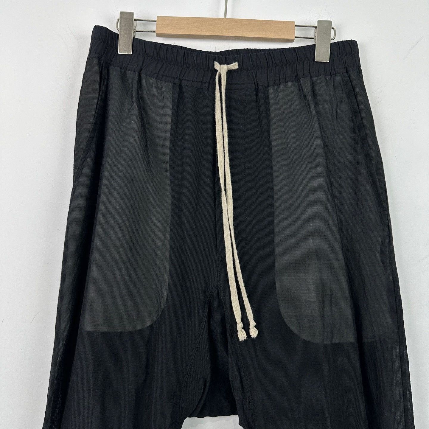 Rick Owens Rick Owens Silk Drop Crotch Cropped Pants 48 Size US 32 / EU 48 - 4 Thumbnail