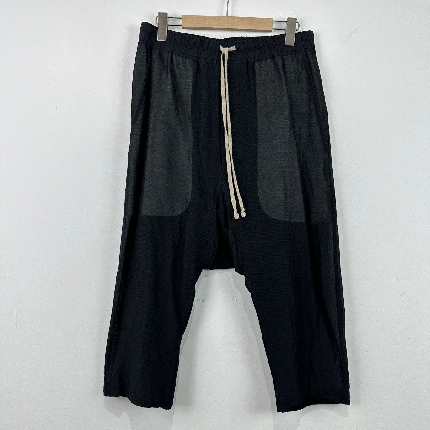 Rick Owens Rick Owens Silk Drop Crotch Cropped Pants 48 Size US 32 / EU 48 - 2 Thumbnail