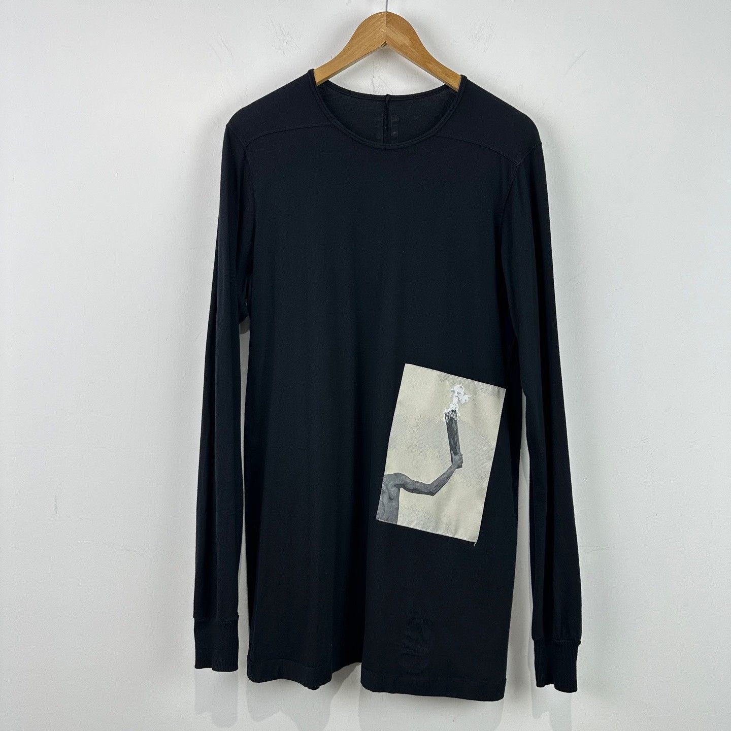 Rick Owens Rick Owens Graphic Patch Long Sleeve T-Shirt Size M Size US M / EU 48-50 / 2 - 2 Thumbnail