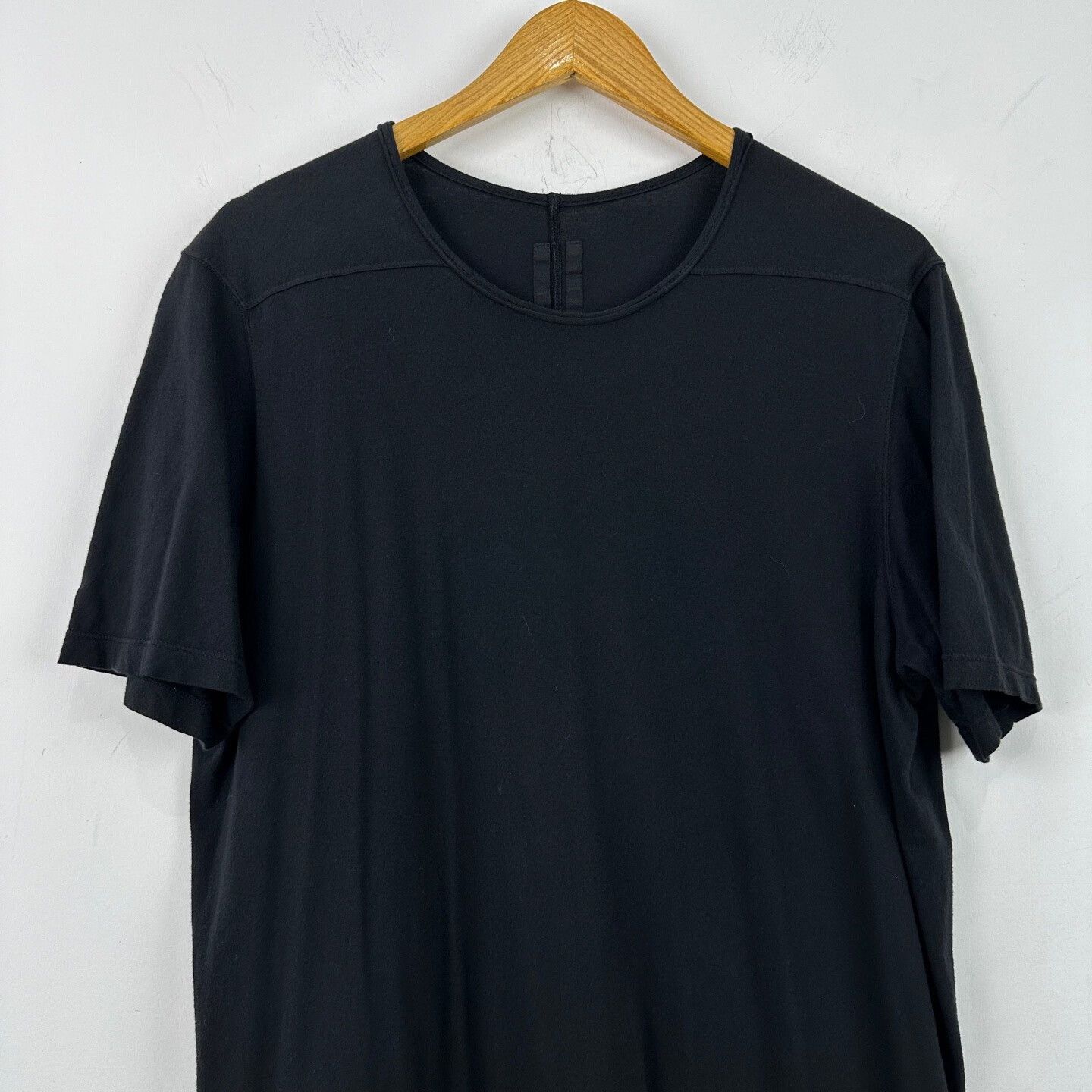 Rick Owens Rick Owens Black Longline T-Shirt Size S Size US S / EU 44-46 / 1 - 4 Thumbnail
