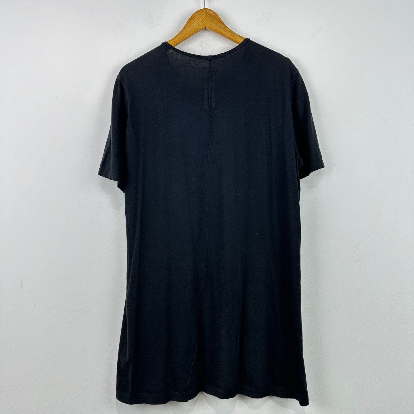 Rick Owens Rick Owens Black Longline T-Shirt Size S Size US S / EU 44-46 / 1 - 3 Thumbnail