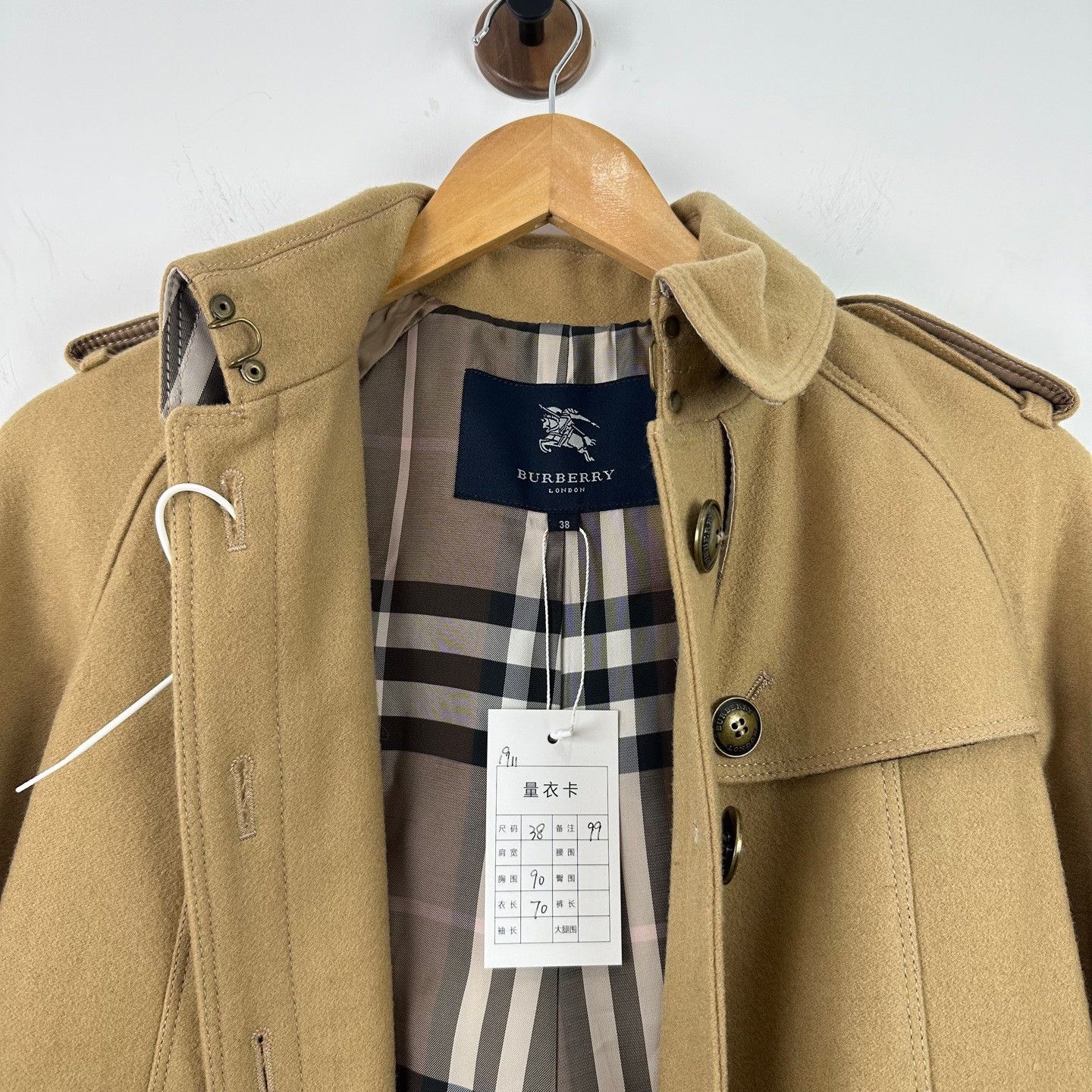 Burberry Burberry Wool Blend Pea Coat Size 38 Size XS / US 0-2 / IT 36-38 - 4 Thumbnail