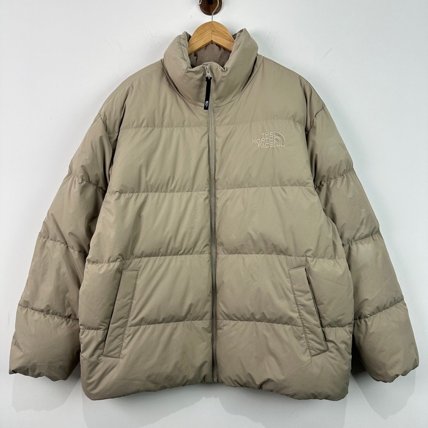 The North Face The North Face Beige Puffer Jacket XL Size US XL / EU 56 / 4 - 2 Thumbnail