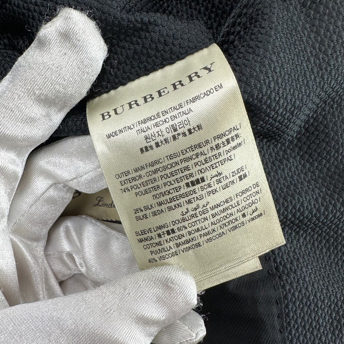 Burberry Burberry Silk Blend Textured Blazer 38R Size 38R - 7 Thumbnail