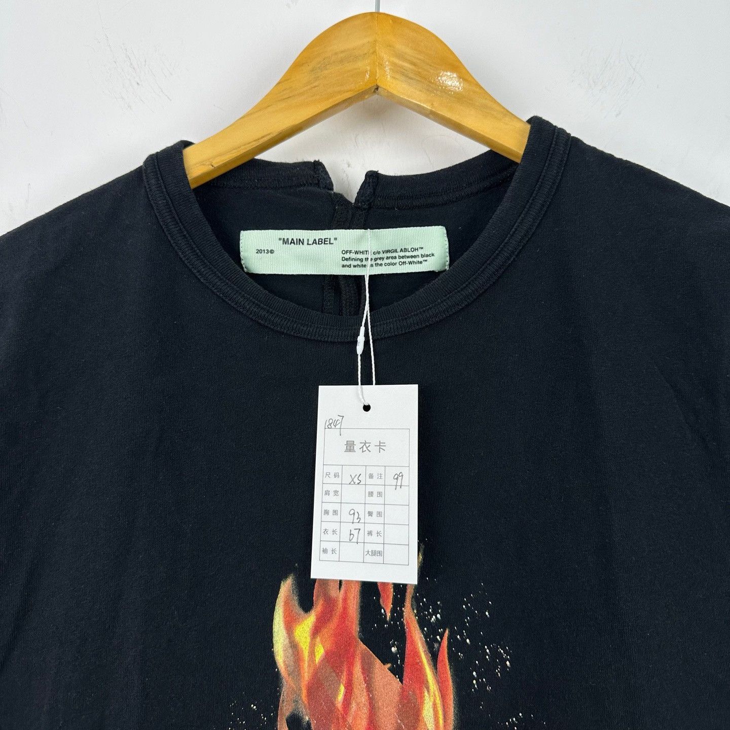 Off-White Off-White Fire Hands Graphic T-Shirt XS Size US XS / EU 42 / 0 - 4 Thumbnail