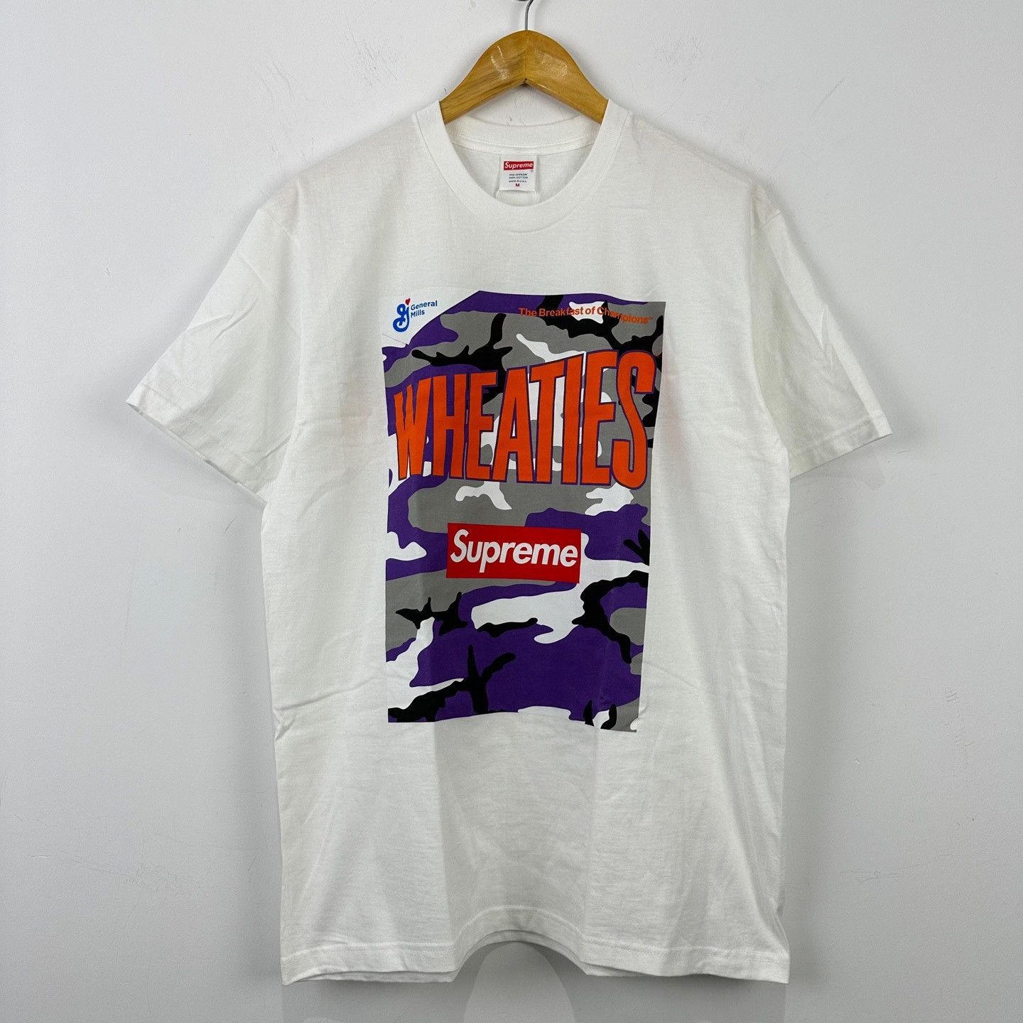 Supreme Supreme x Wheaties Camo Logo T-Shirt M Size US M / EU 48-50 / 2 - 2 Thumbnail