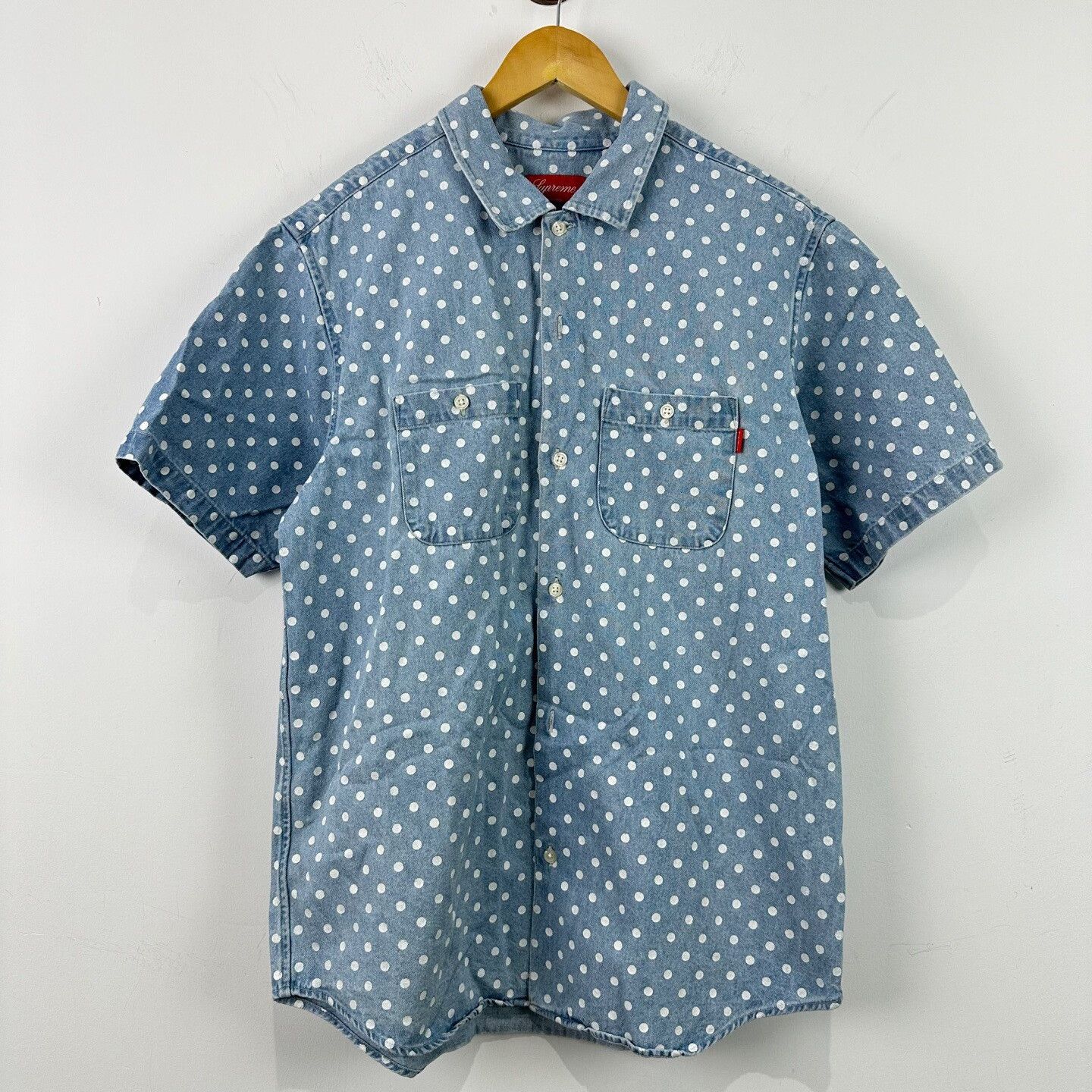 Supreme Supreme Polka Dot Denim Shirt M Size US M / EU 48-50 / 2 - 2 Thumbnail