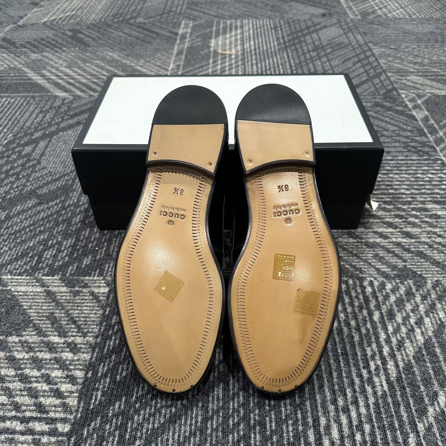 Gucci Gucci Web Detail Leather Loafers EU 42.5 Size US 9.5 / EU 42-43 - 7 Thumbnail