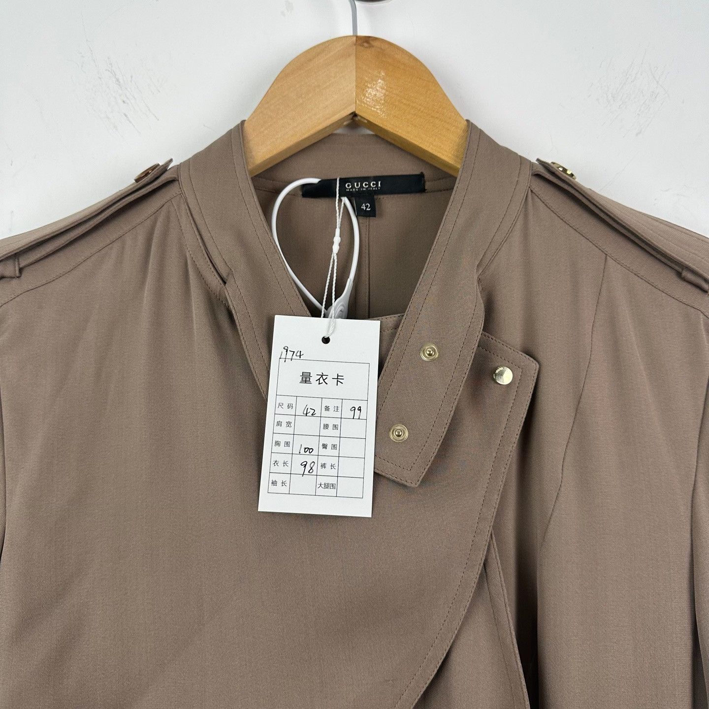 Gucci Gucci Silk Trench Coat IT 42 Size M / US 6-8 / IT 42-44 - 4 Thumbnail