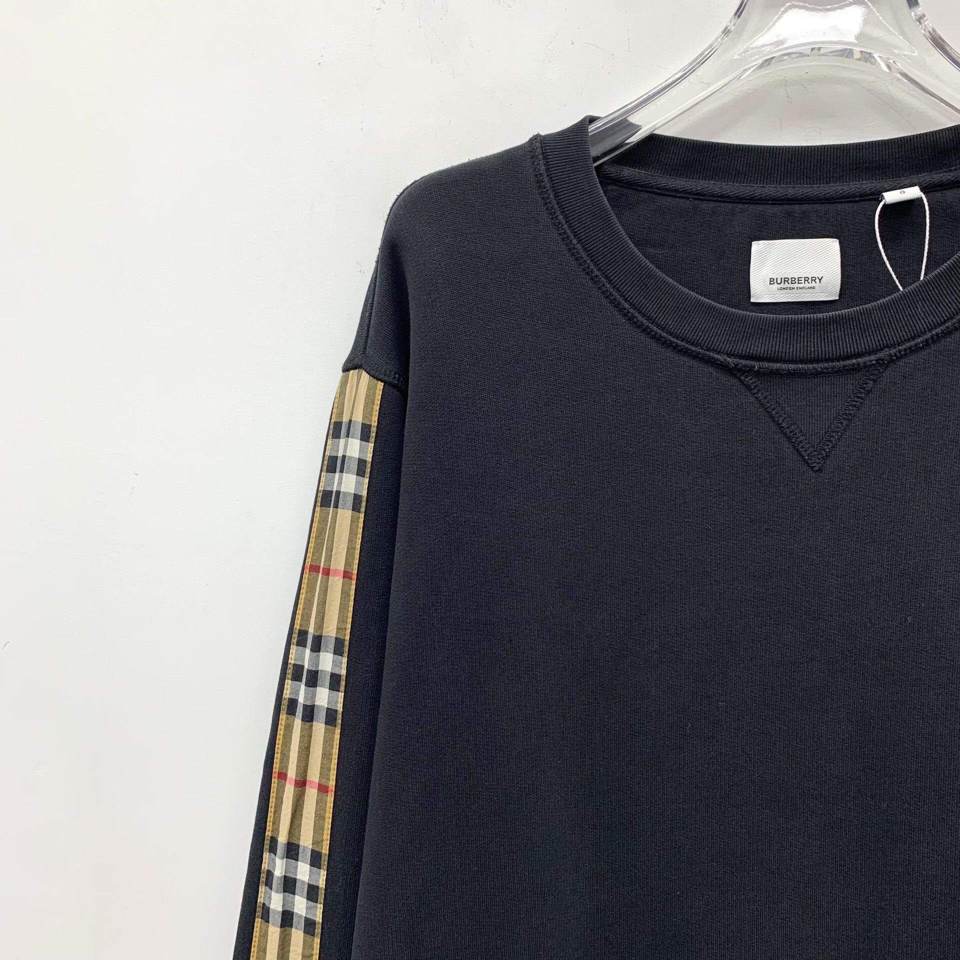 Burberry Burberry Check Side Panel Sweatshirt Size L Size US L / EU 52-54 / 3 - 4 Thumbnail
