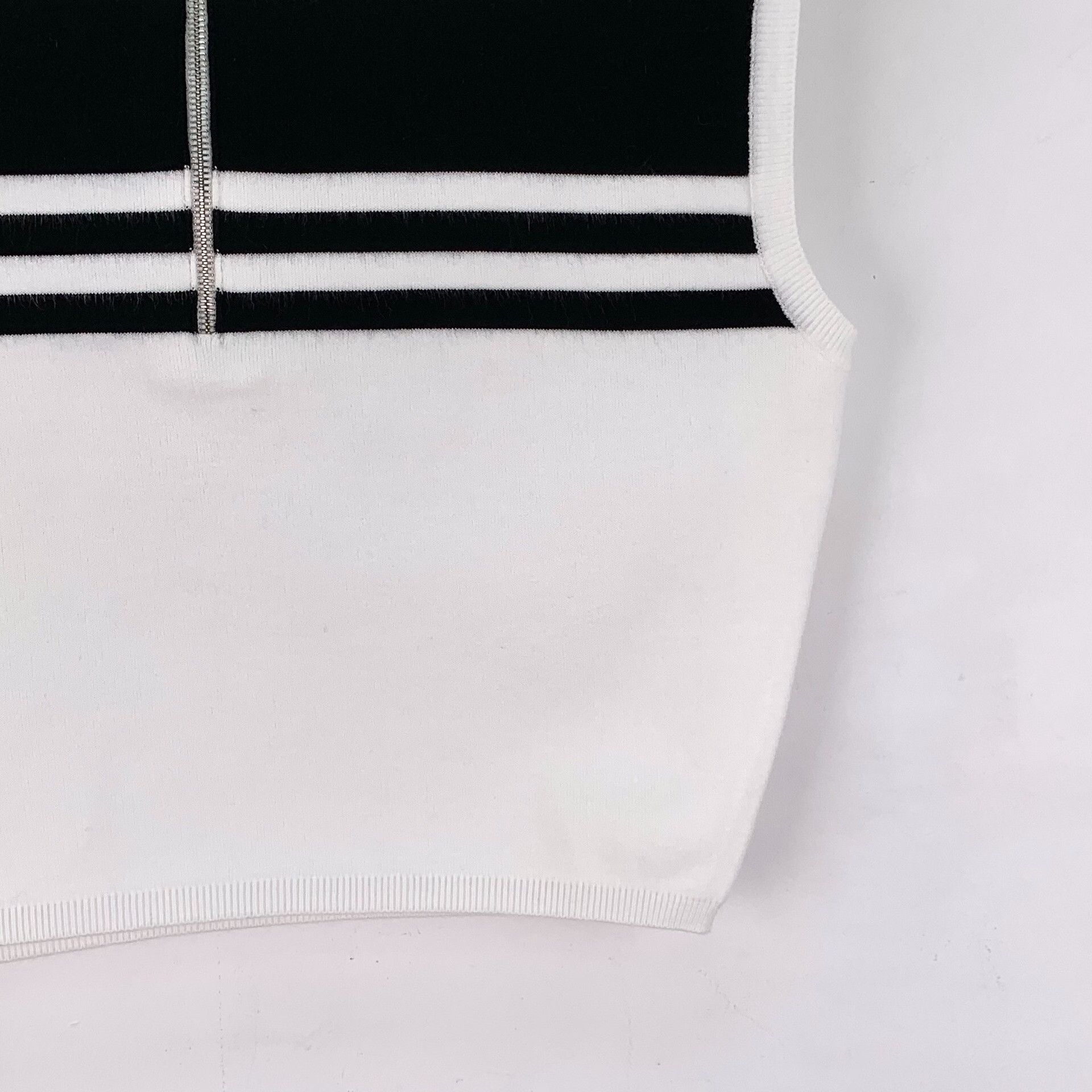 Prada Prada Striped Half-Zip Knit Tank Top IT 38 Size XS / US 0-2 / IT 36-38 - 5 Thumbnail