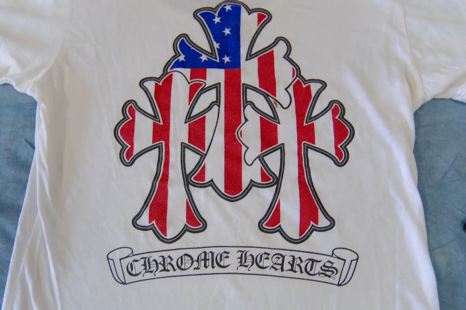 Chrome Hearts Chrome Hearts American Flag Triple Cross T-Shirt M Size M / US 6-8 / IT 42-44 - 6 Thumbnail