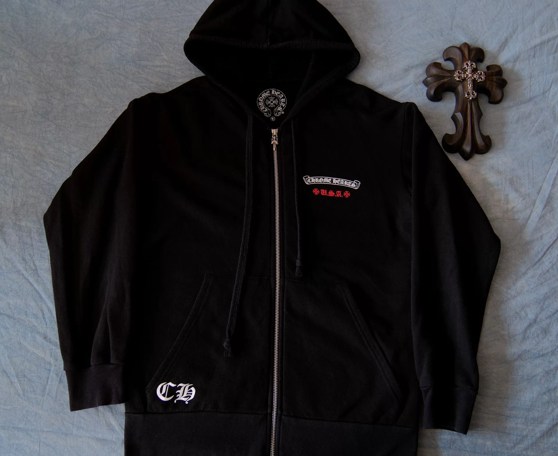 Chrome Hearts Chrome Hearts USA Flag Dagger Zip Hoodie S Size US S / EU 44-46 / 1 - 3 Thumbnail