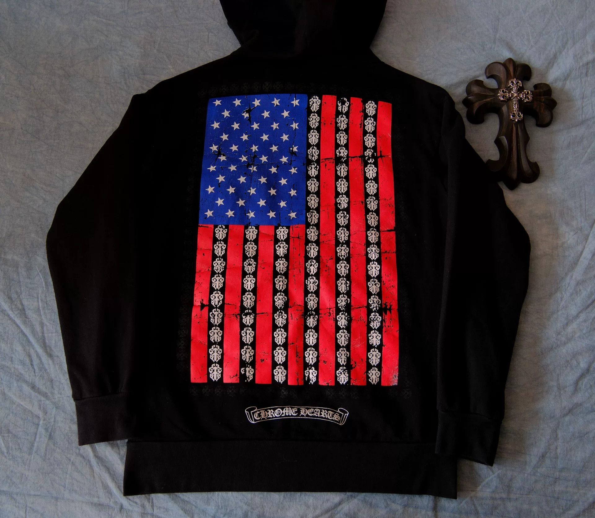 Chrome Hearts Chrome Hearts USA Flag Dagger Zip Hoodie S Size US S / EU 44-46 / 1 - 4 Thumbnail