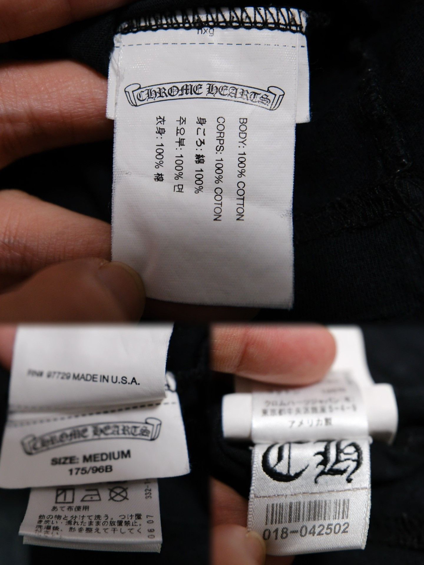 Chrome Hearts Chrome Hearts Horseshoe Cross Pocket T-Shirt M Size US M / EU 48-50 / 2 - 8 Thumbnail