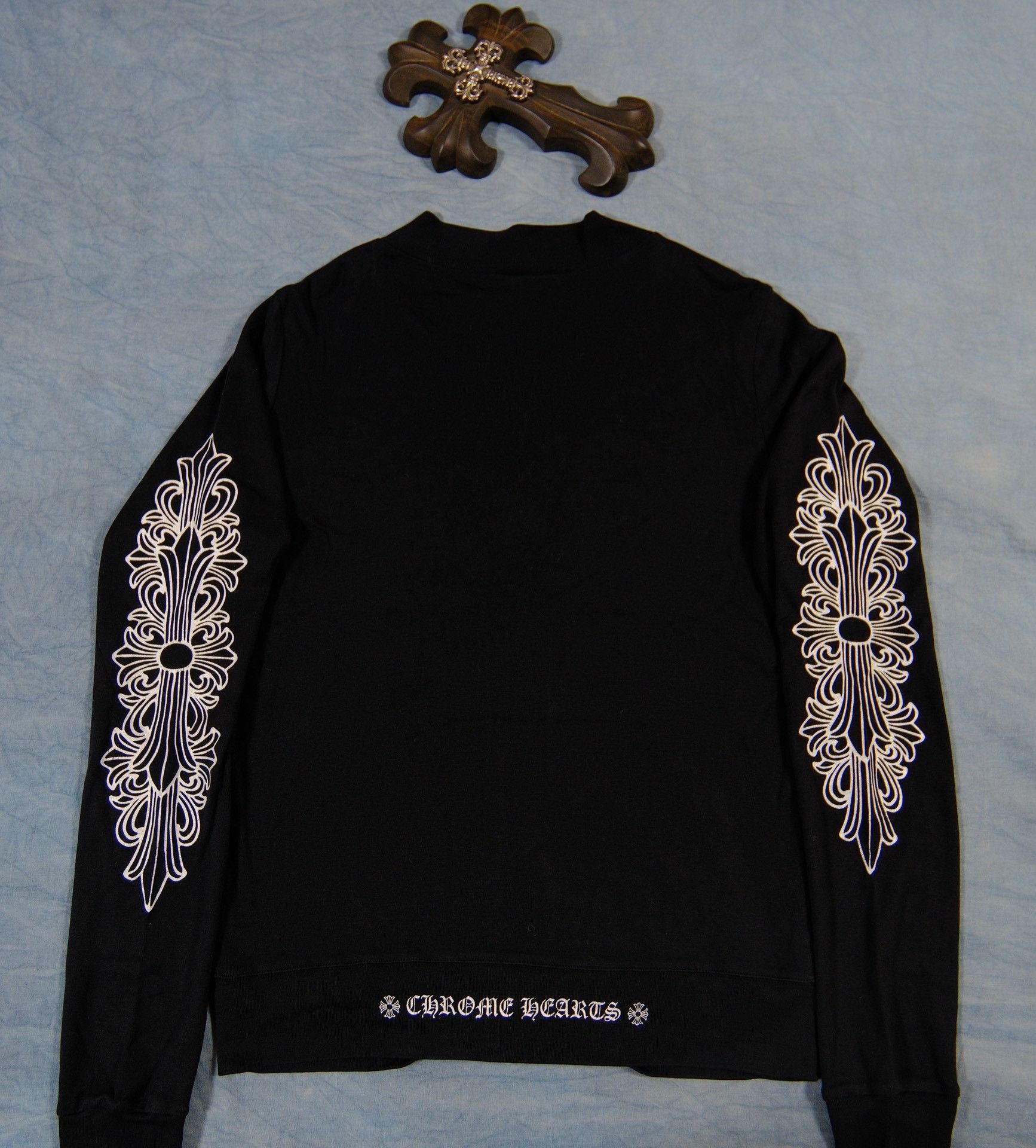 Chrome Hearts Chrome Hearts Vintage Floral Sleeve Hoodie L Size L / US 10 / IT 46 - 3 Thumbnail
