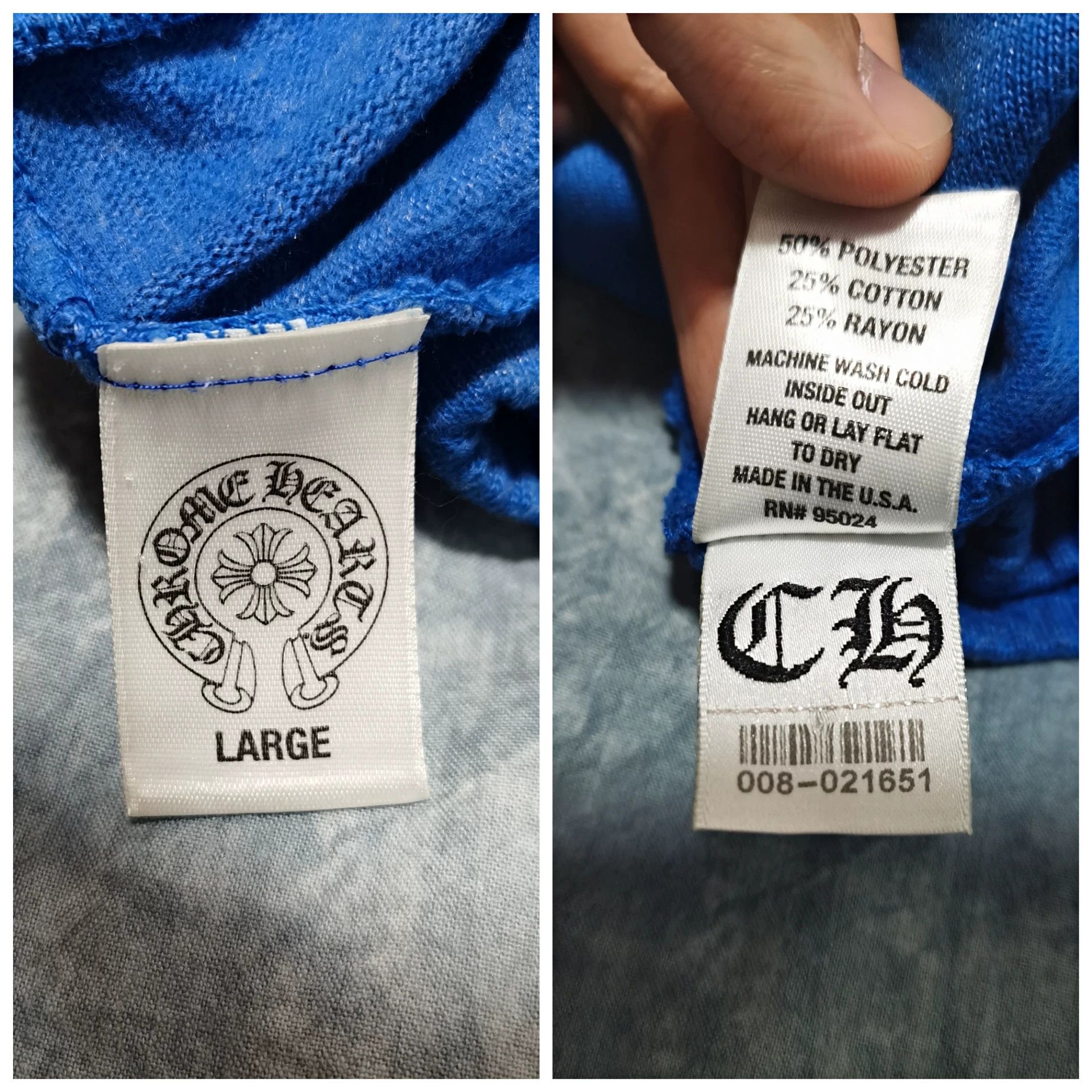 Chrome Hearts Chrome Hearts Orange Horseshoe Blue Sweatpants L Size US 34 / EU 50 - 5 Thumbnail