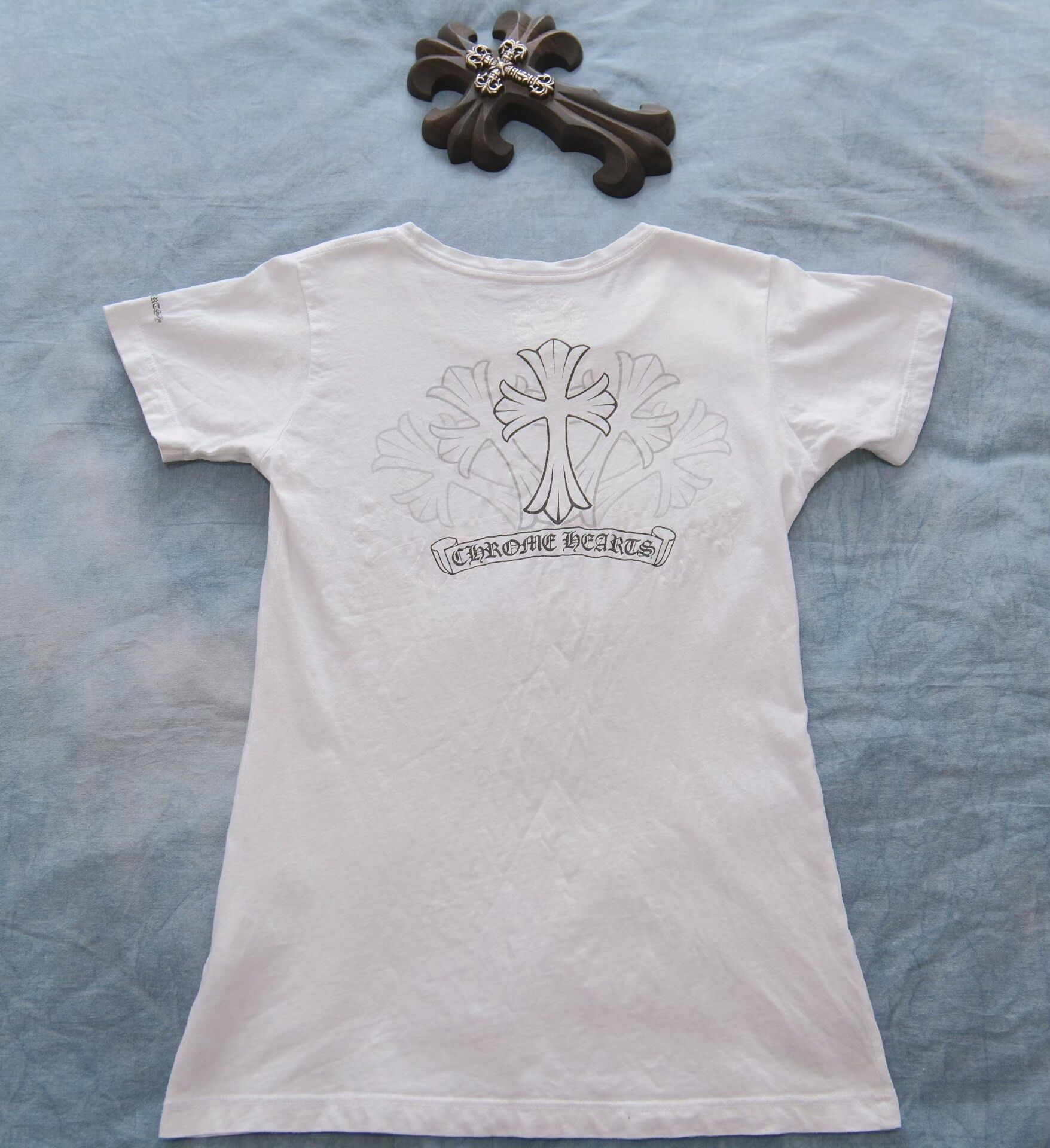 Chrome Hearts Chrome Hearts Scroll Cross Graphic T-Shirt Small Size S / US 4 / IT 40 - 2 Thumbnail