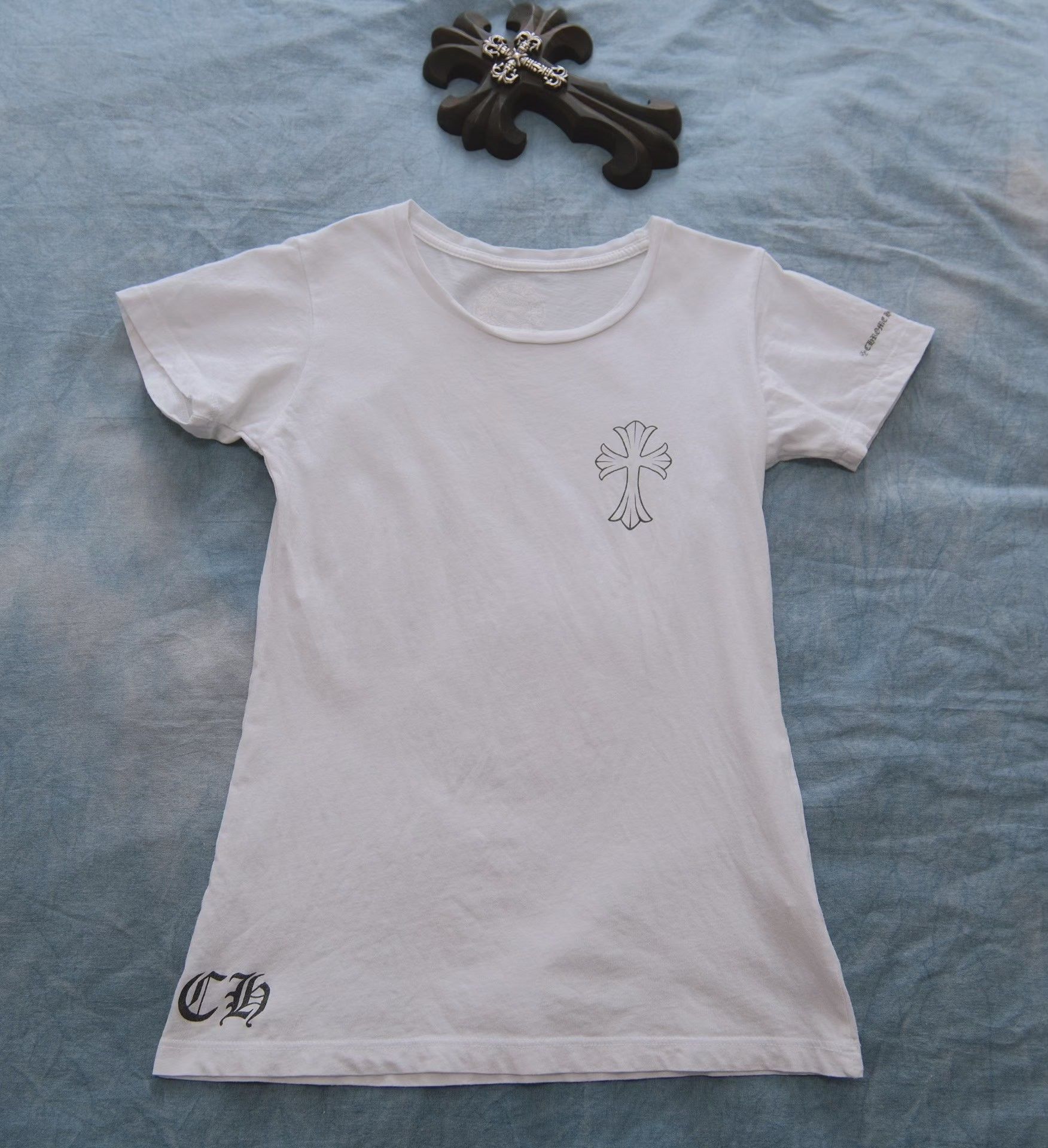 Chrome Hearts Chrome Hearts Scroll Cross Graphic T-Shirt Small Size S / US 4 / IT 40 - 3 Thumbnail