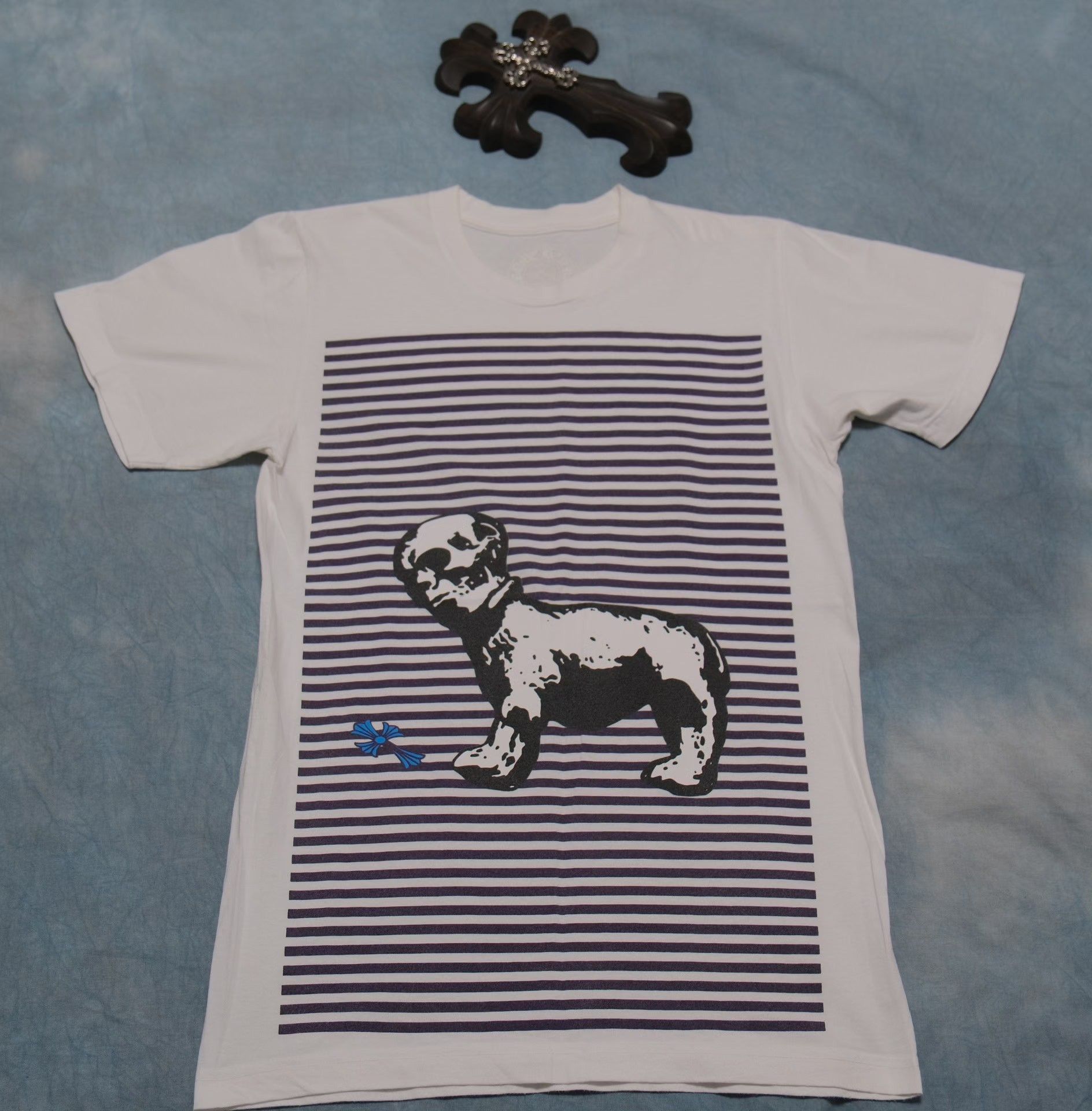 Chrome Hearts Chrome Hearts Joe Foti Dog Striped T-Shirt S Size US S / EU 44-46 / 1 - 2 Thumbnail
