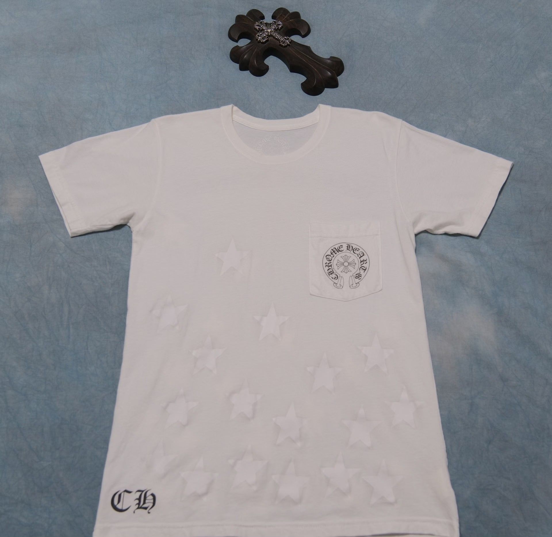 Chrome Hearts Chrome Hearts Star Pattern Horseshoe Pocket T-Shirt S Size US S / EU 44-46 / 1 - 2 Thumbnail