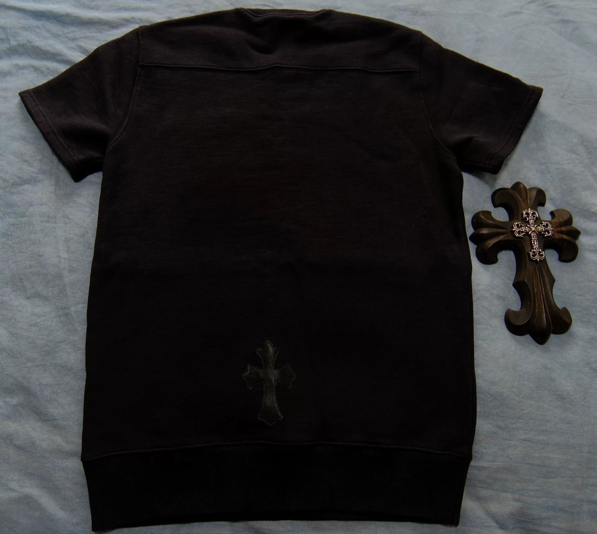 Chrome Hearts Chrome Hearts Triple Leather Cross Patch T-Shirt Size S Size US S / EU 44-46 / 1 - 3 Thumbnail