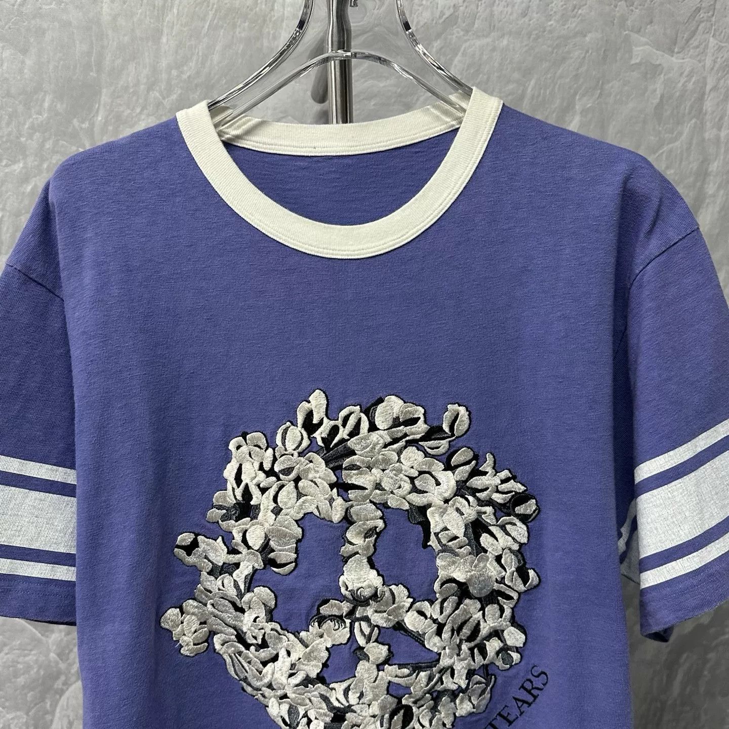 Dior Dior x Denim Tears Embroidered Peace T-Shirt XL Size US XL / EU 56 / 4 - 3 Thumbnail