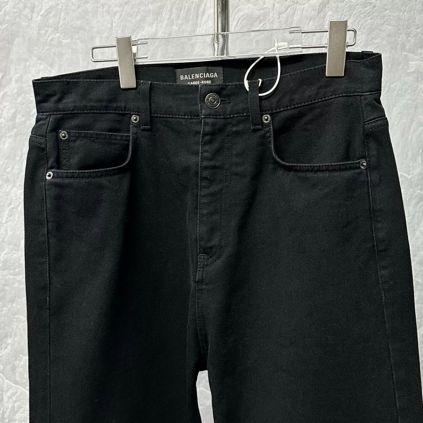 Balenciaga Balenciaga Garde-Robe Leather Patch Jeans 30 Size US 30 / EU 46 - 3 Thumbnail