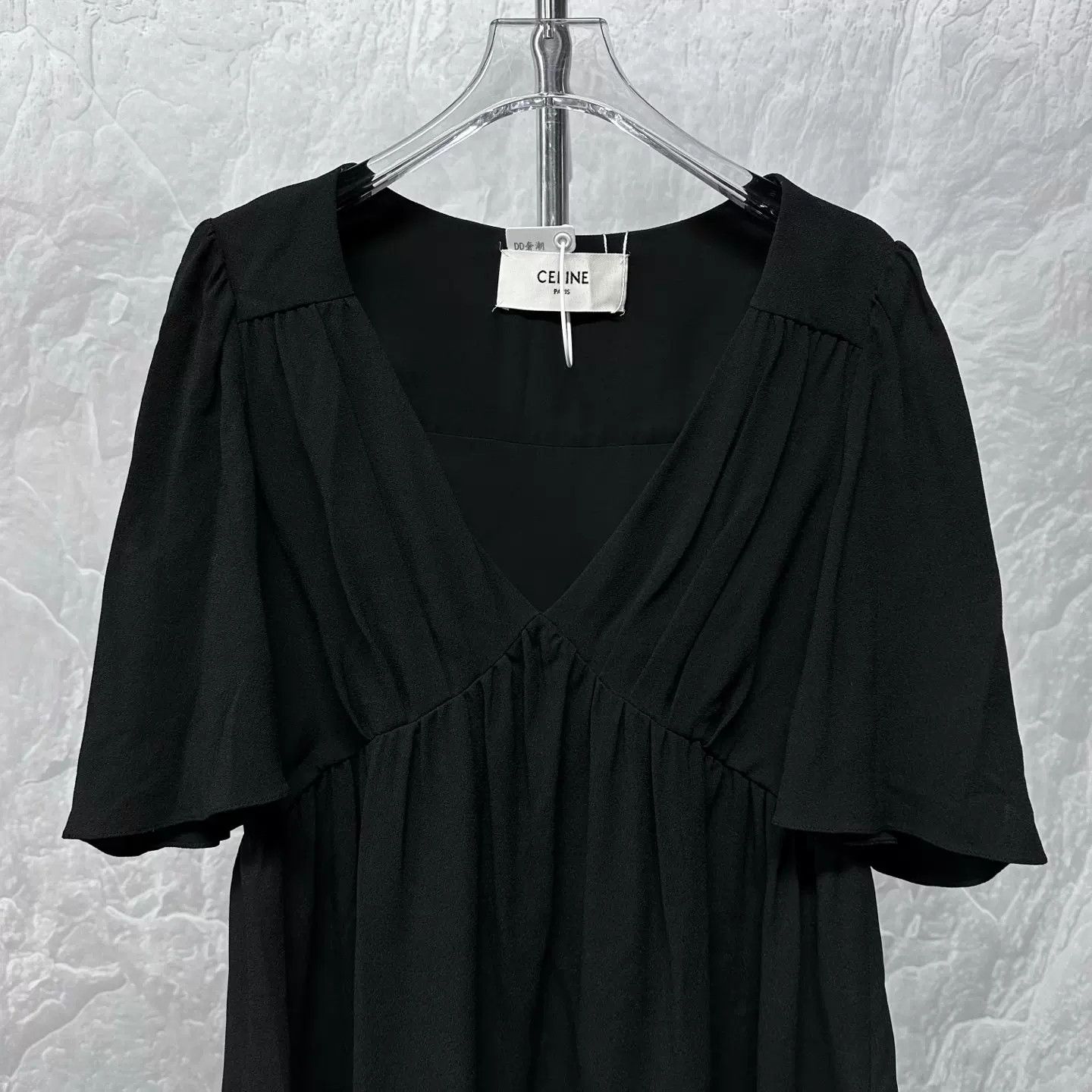 Celine Celine V-Neck Mini Dress Size 36 Size XS / US 0-2 / IT 36-38 - 3 Thumbnail