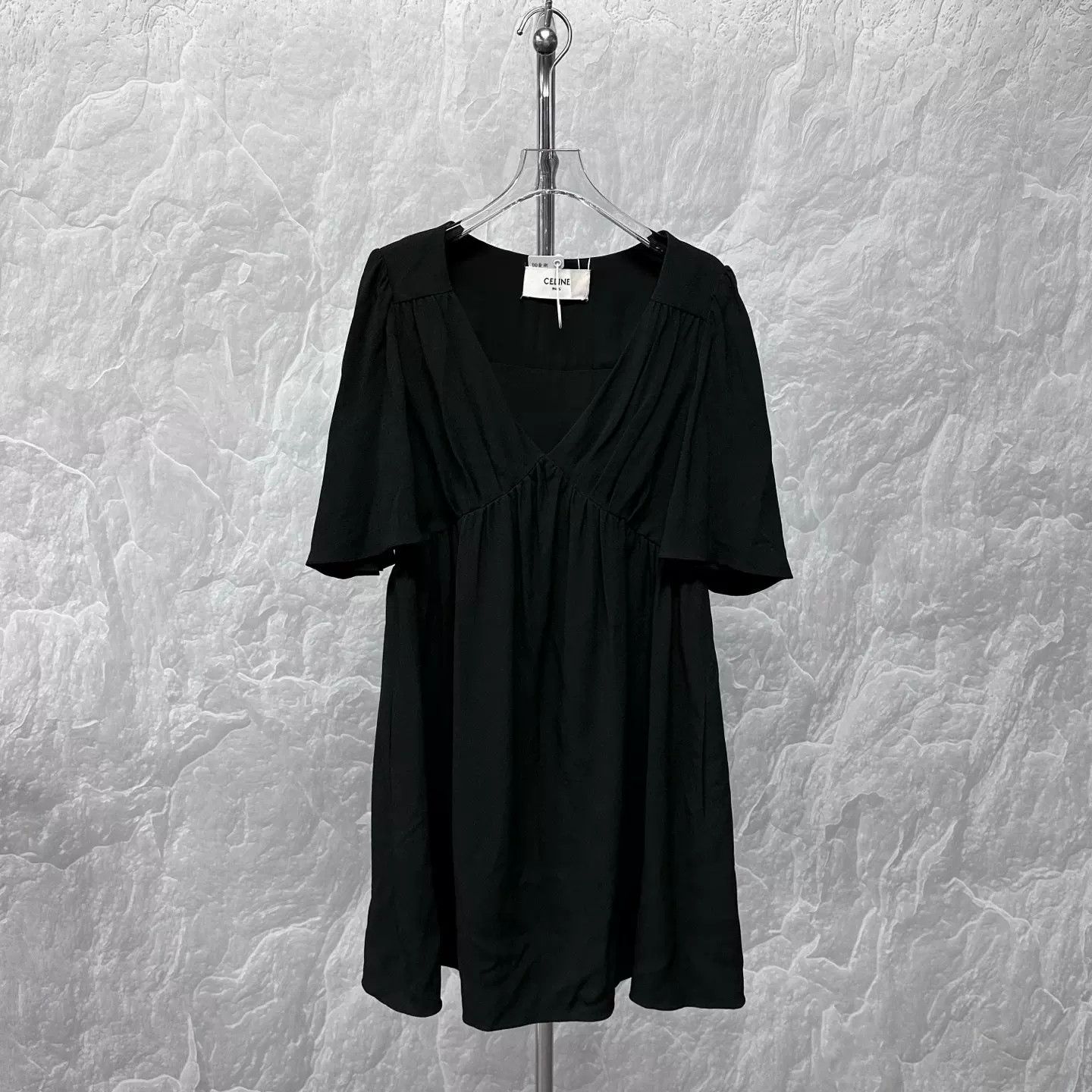 Celine Celine V-Neck Mini Dress Size 36 Size XS / US 0-2 / IT 36-38 - 2 Thumbnail