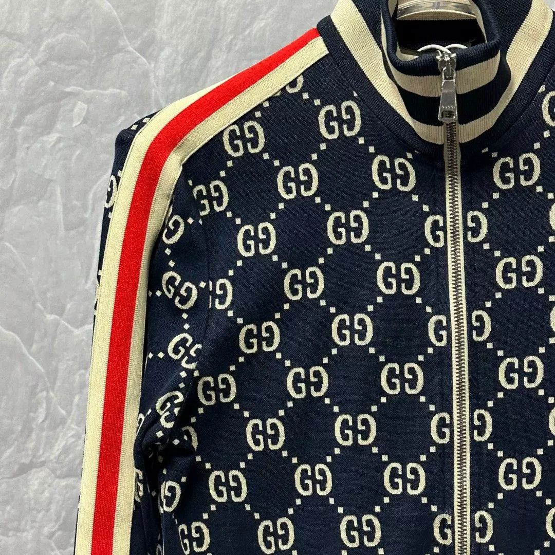 Gucci Gucci GG Monogram Jacquard Track Jacket XS Size US XS / EU 42 / 0 - 5 Thumbnail