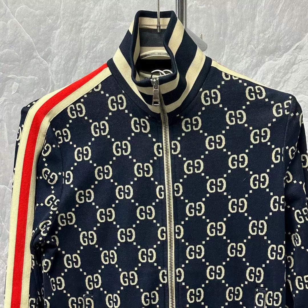 Gucci Gucci GG Monogram Jacquard Track Jacket XS Size US XS / EU 42 / 0 - 4 Thumbnail