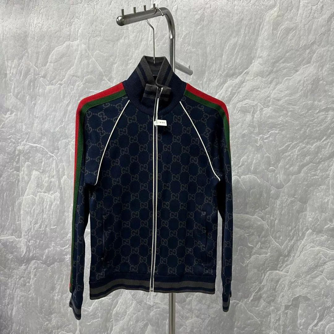 Gucci Gucci GG Jacquard Web Zip-Up Track Jacket XS Size US XS / EU 42 / 0 - 2 Thumbnail