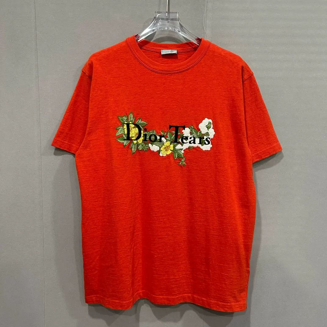 Dior Dior x Dior Tears Floral Embroidered T-Shirt L Size US L / EU 52-54 / 3 - 2 Thumbnail