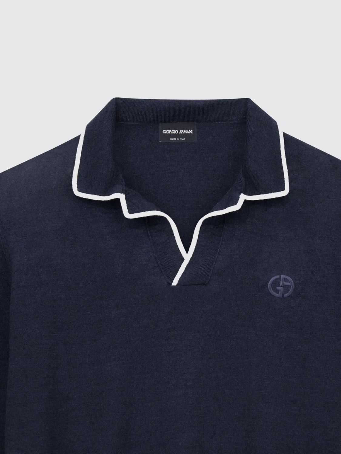 Giorgio Armani Giorgio Armani Sweater Men Blue Size US XL / EU 56 / 4 - 4 Thumbnail