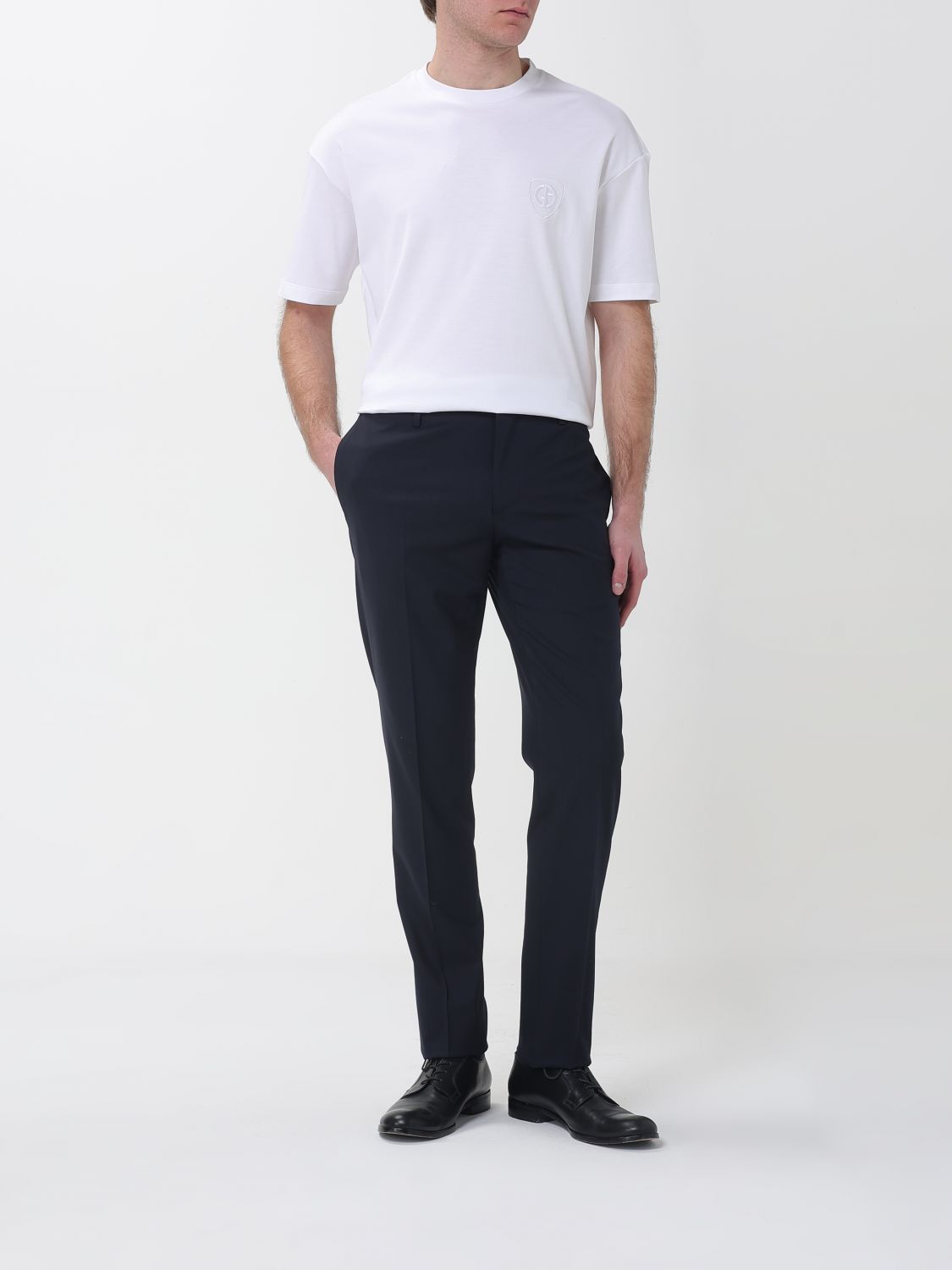 Giorgio Armani Giorgio Armani T-Shirt Men White Size US M / EU 48-50 / 2 - 2 Thumbnail