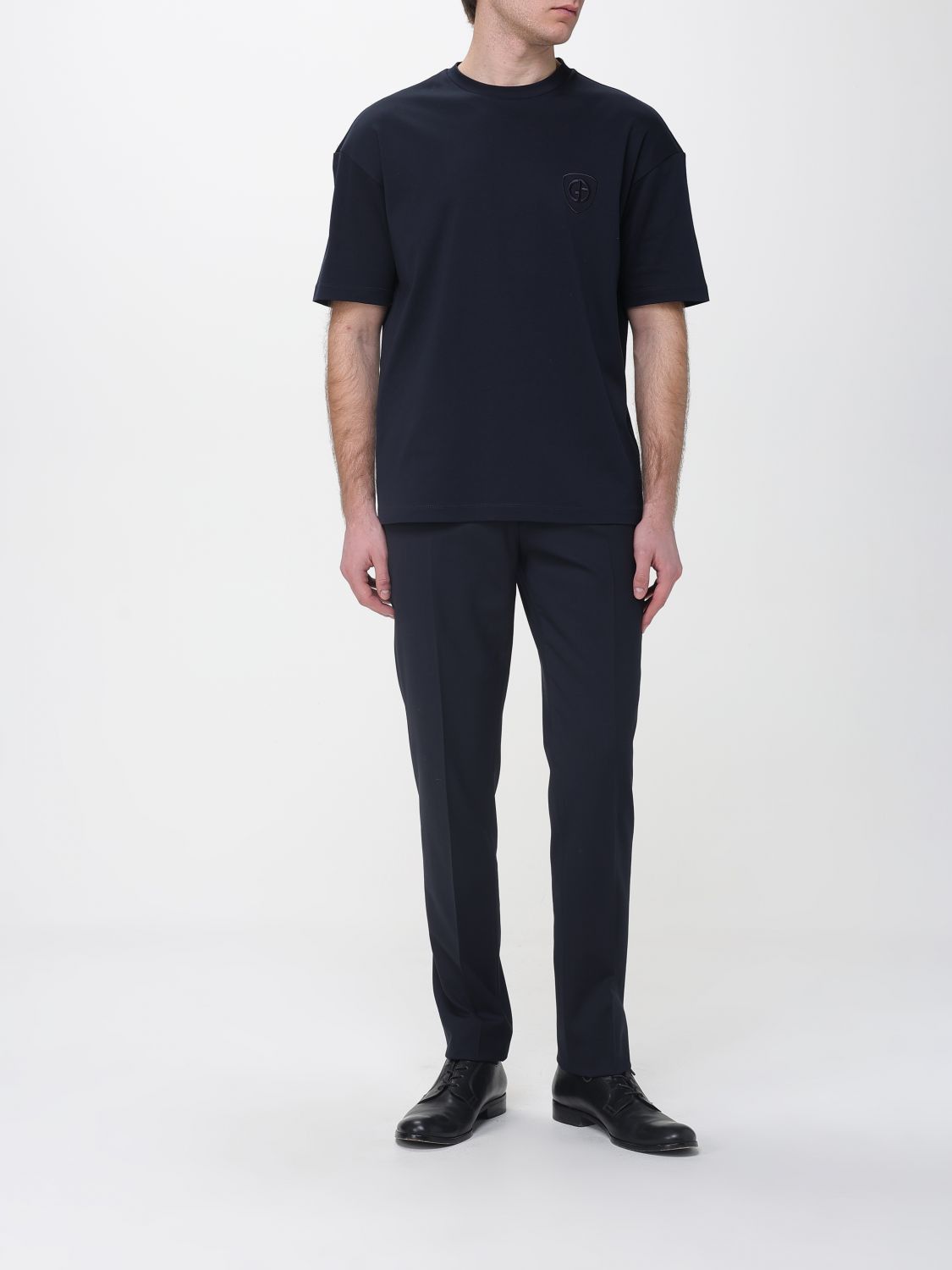 Giorgio Armani Giorgio Armani T-Shirt Men Blue Size US M / EU 48-50 / 2 - 2 Thumbnail