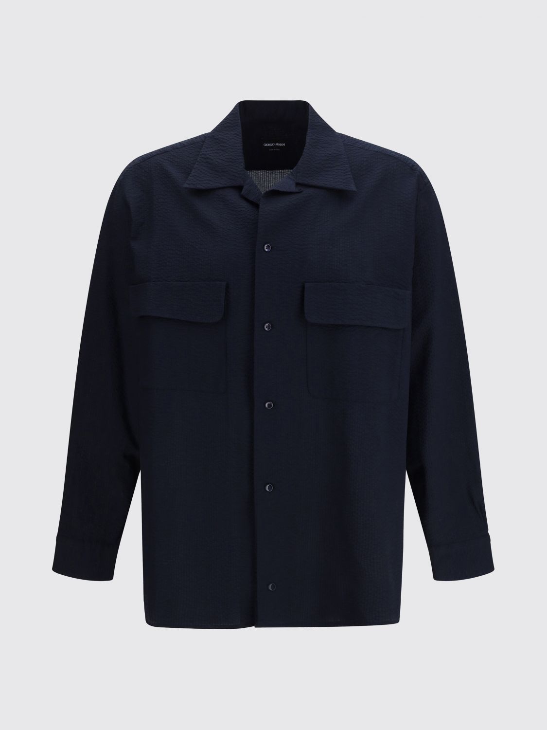 Giorgio Armani Giorgio Armani Shirt Men Blue Size US S / EU 44-46 / 1 - 2 Thumbnail