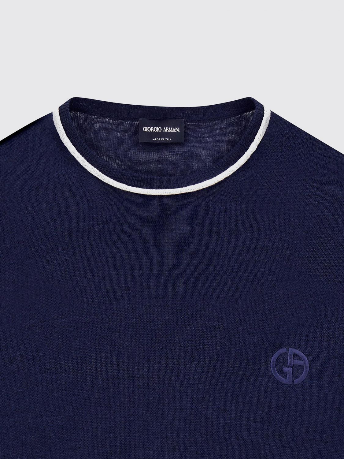 Giorgio Armani Giorgio Armani Sweater Men Navy Size US XL / EU 56 / 4 - 4 Thumbnail