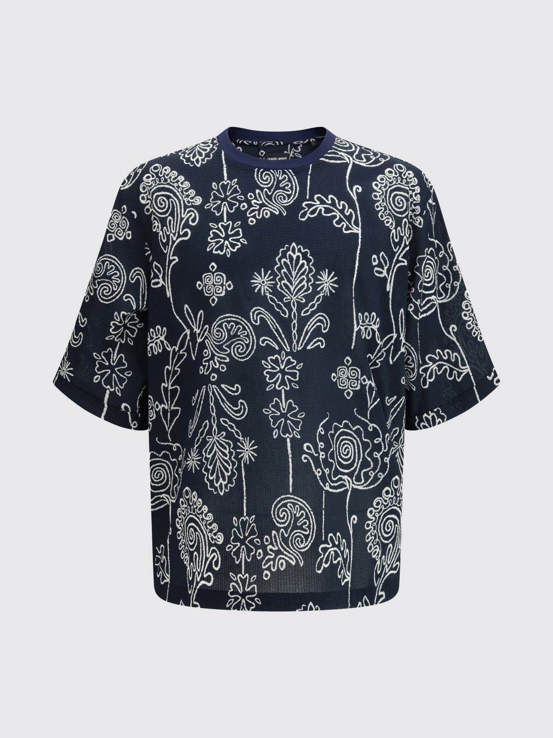 Giorgio Armani Giorgio Armani T-Shirt Men Blue Size US L / EU 52-54 / 3 - 2 Thumbnail
