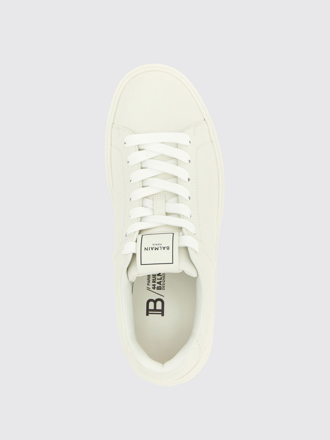 Balmain Balmain Sneakers Men White Size US 13 / EU 46 - 4 Thumbnail