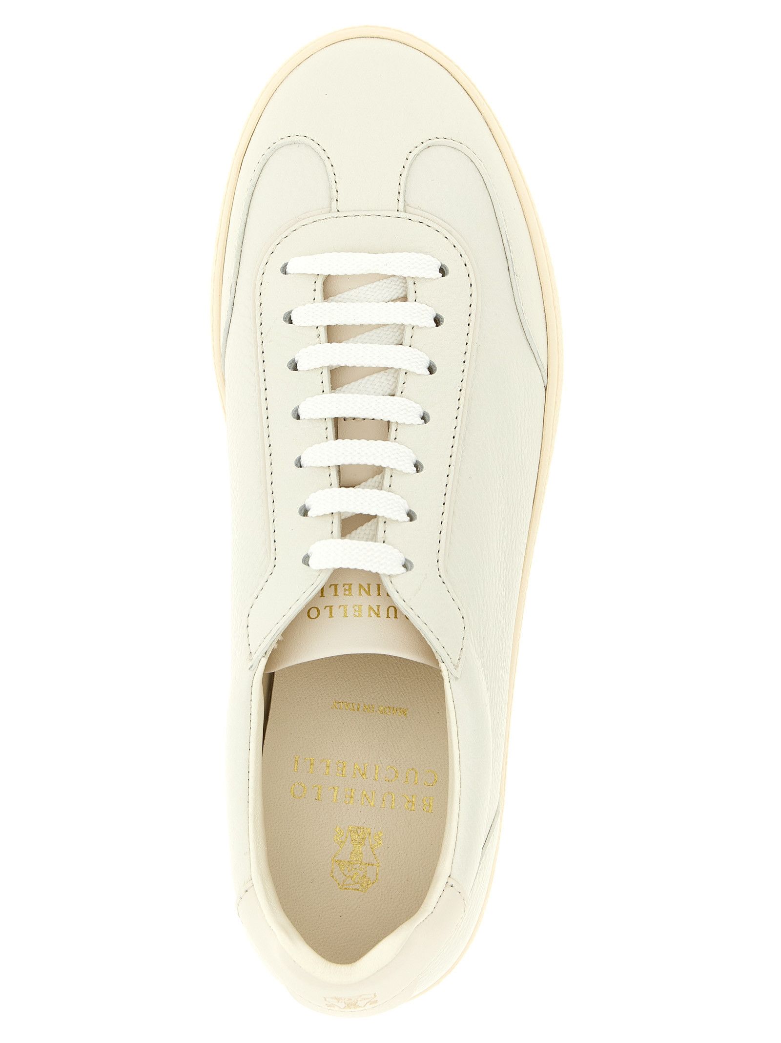 Brunello Cucinelli Deer Leather Sneakers Size US 10 / EU 43 - 4 Thumbnail