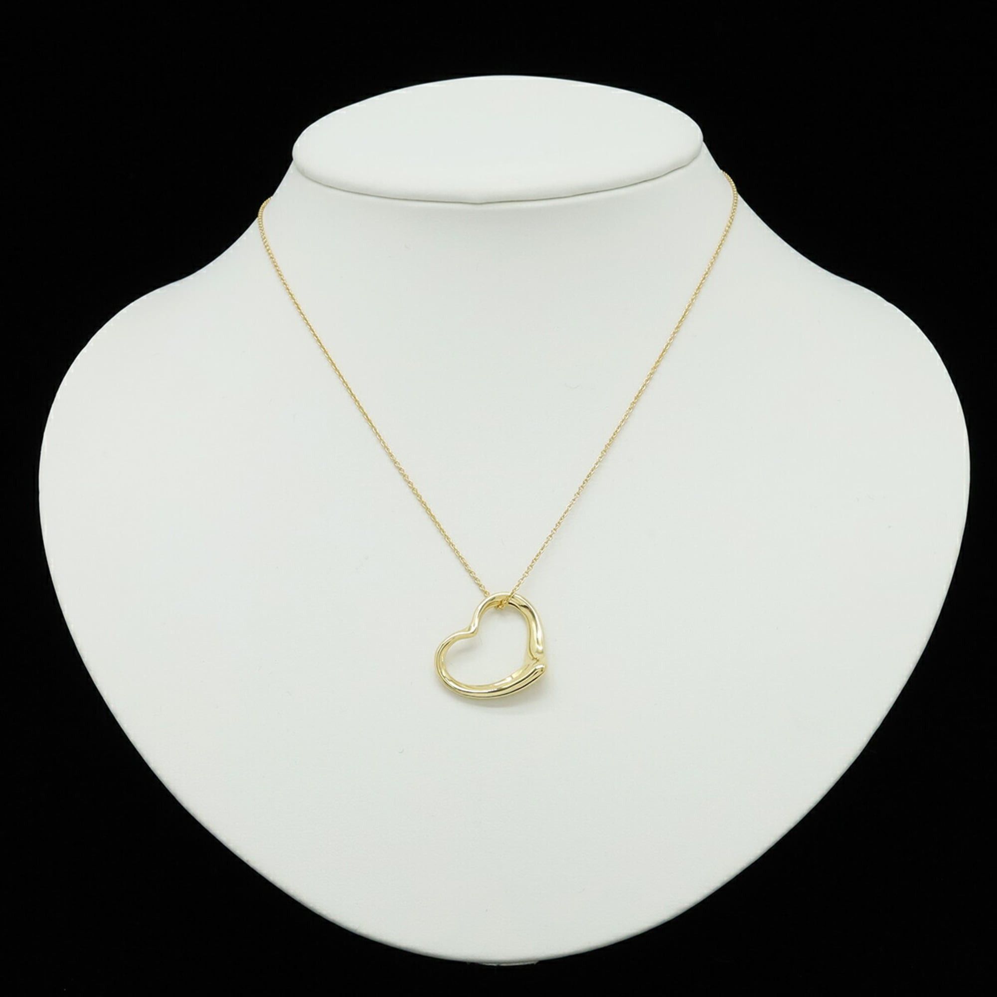 Tiffany & Co. TIFFANY&Co. Tiffany & Co. Elsa Peretti Heart Necklace Pendant 18KYG 750YG Yellow Gold Size ONE SIZE - 7 Thumbnail