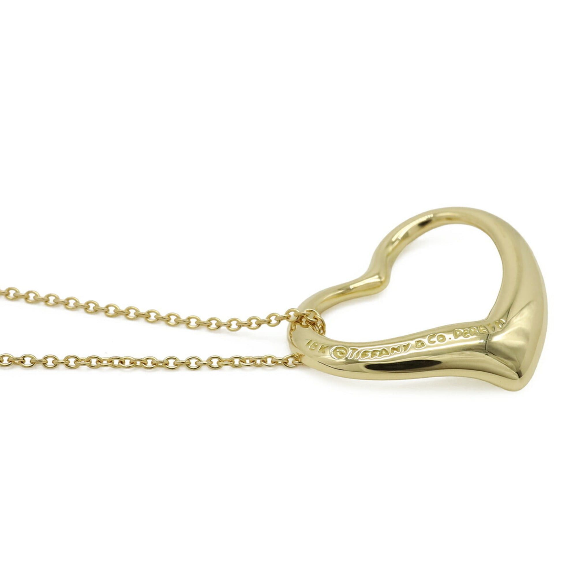 Tiffany & Co. TIFFANY&Co. Tiffany & Co. Elsa Peretti Heart Necklace Pendant 18KYG 750YG Yellow Gold Size ONE SIZE - 5 Thumbnail