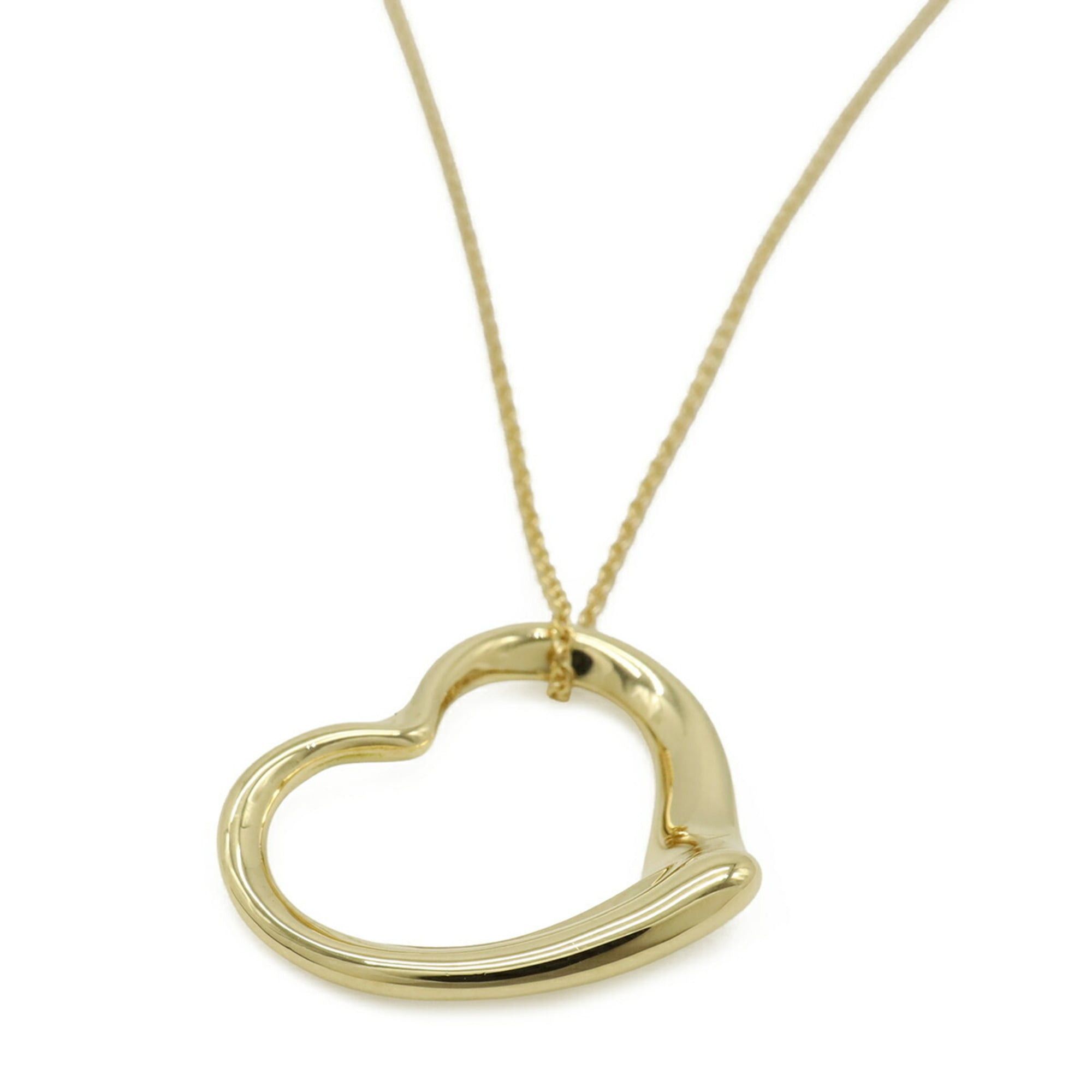 Tiffany & Co. TIFFANY&Co. Tiffany & Co. Elsa Peretti Heart Necklace Pendant 18KYG 750YG Yellow Gold Size ONE SIZE - 4 Thumbnail